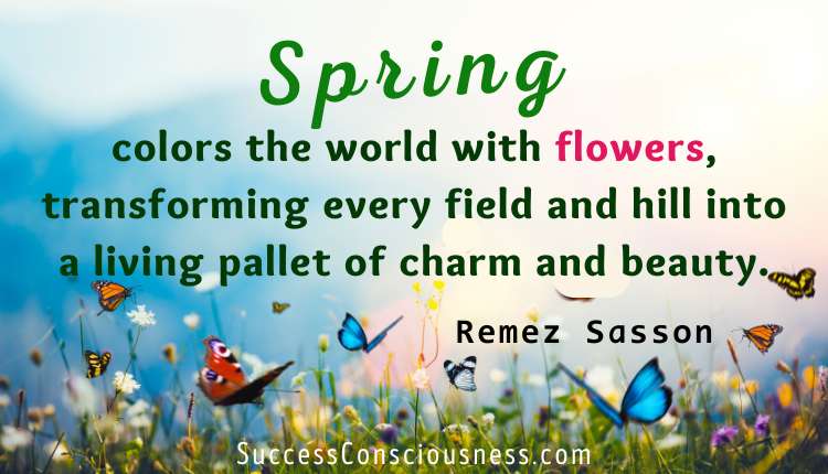 Spring Colors Quote