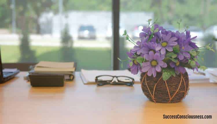 Flowers in Workplace