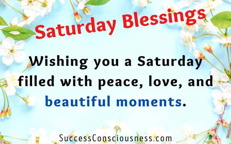 Saturday Blessings