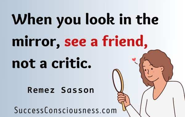 Quote on Seeing a Friend in the Mirror