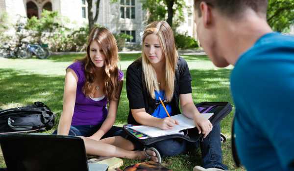 Students Studying